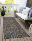 Zena Brown Washable Indoor - Outdoor Rug - LOOMLAN - LOOMLAN Rugs - Outdoor Rugs