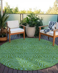 LOOMLAN Rugs Zena Green Washable Indoor-Outdoor Rug