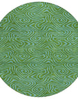 LOOMLAN Rugs Zena Green Washable Indoor-Outdoor Rug