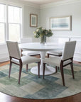 LOOMLAN Rugs Zenia Blue Washable Indoor-Outdoor Rug