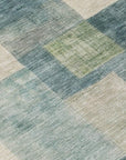 LOOMLAN Rugs Zenia Blue Washable Indoor-Outdoor Rug