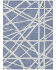 LOOMLAN Rugs Zephina Denim Washable Indoor-Outdoor Rug