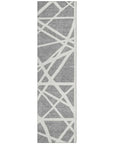LOOMLAN Rugs Zephina Gray Washable Indoor-Outdoor Rug