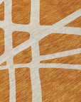 LOOMLAN Rugs Zephina Orange Washable Indoor-Outdoor Rug