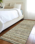 LOOMLAN Rugs Zephyna Brown Washable Indoor-Outdoor Rug