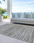 LOOMLAN Rugs Zephyna Gray Washable Indoor-Outdoor Rug