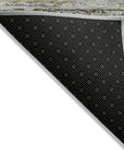 LOOMLAN Rugs Zephyna Gray Washable Indoor-Outdoor Rug