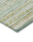 LOOMLAN Rugs Zephyna Mint Washable Indoor-Outdoor Rug