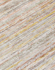 LOOMLAN Rugs Zephyna Orange Washable Indoor-Outdoor Rug