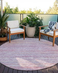 LOOMLAN Rugs Zephyna Pink Washable Indoor-Outdoor Rug