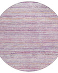 LOOMLAN Rugs Zephyna Pink Washable Indoor-Outdoor Rug