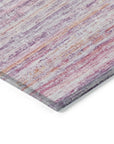 LOOMLAN Rugs Zephyna Pink Washable Indoor-Outdoor Rug