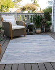 LOOMLAN Rugs Zevalyn Blue Washable Indoor-Outdoor Rug