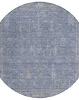 LOOMLAN Rugs Zia Blue Washable Indoor-Outdoor Rug