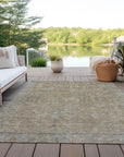 LOOMLAN Rugs Zia Brown Washable Indoor-Outdoor Rug
