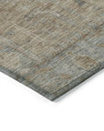 LOOMLAN Rugs Zia Brown Washable Indoor-Outdoor Rug