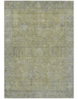 LOOMLAN Rugs Zia Green Washable Indoor-Outdoor Rug