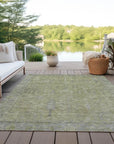 LOOMLAN Rugs Zia Green Washable Indoor-Outdoor Rug