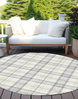 LOOMLAN Rugs Zinara Gray Washable Indoor-Outdoor Rug