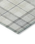LOOMLAN Rugs Zinara Gray Washable Indoor-Outdoor Rug