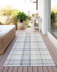 LOOMLAN Rugs Zinara Gray Washable Indoor-Outdoor Rug