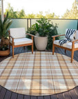 LOOMLAN Rugs Zinara Orange Washable Indoor-Outdoor Rug