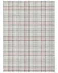 LOOMLAN Rugs Zinara Pink Washable Indoor-Outdoor Rug
