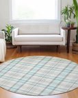 LOOMLAN Rugs Zinara Sky Washable Indoor-Outdoor Rug