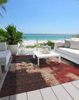 LOOMLAN Rugs Zireya Red Washable Indoor-Outdoor Rug