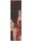 LOOMLAN Rugs Zireya Red Washable Indoor-Outdoor Rug