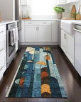 LOOMLAN Rugs Ziva Blue Washable Indoor-Outdoor Rug