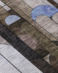 LOOMLAN Rugs Ziva Brown Washable Indoor-Outdoor Rug