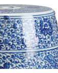 Chelsea House Zue Hand-Painted Blue Ceramic Outdoor Garden Stool