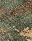 LOOMLAN Rugs Zuleya Green Washable Indoor-Outdoor Rug