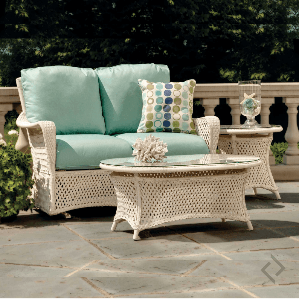 LOOMLAN Outdoor - Grand Traverse Outdoor Loveseat Glider Replacement Cushions Lloyd Flanders - Outdoor Replacement Cushions