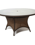 LOOMLAN Outdoor - Grand Traverse Outdoor Teak Dining Table With Umbrella Holder - Outdoor Dining Tables