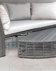 LOOMLAN Outdoor - Graphite Canopy Daybed With Sunbrella All Weather Patio Furniture - Outdoor Cabanas & Loungers