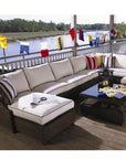 LOOMLAN Outdoor - Hamptons Left Arm Sectional Unit All-Weather Outdoor Furniture - Outdoor Modulars