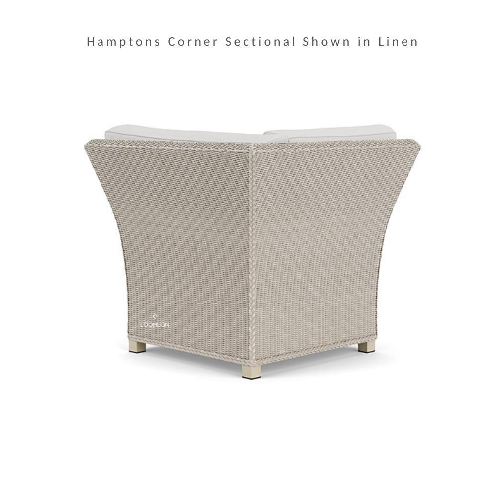 LOOMLAN Outdoor - Hamptons Single Corner Sectional Wicker Outdoor Furniture Lloyd Flanders - Outdoor Modulars