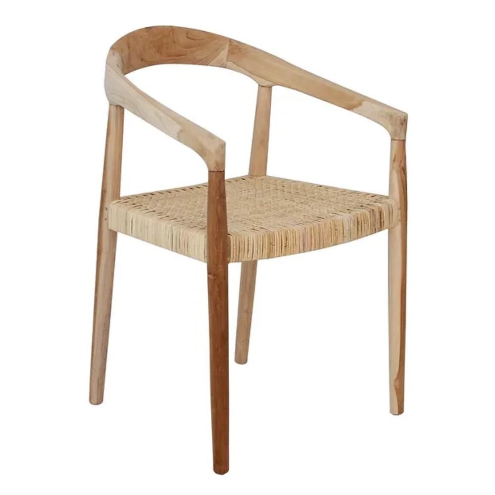 LOOMLAN Outdoor - Knud Dining Chair Natural - Outdoor Dining Chairs