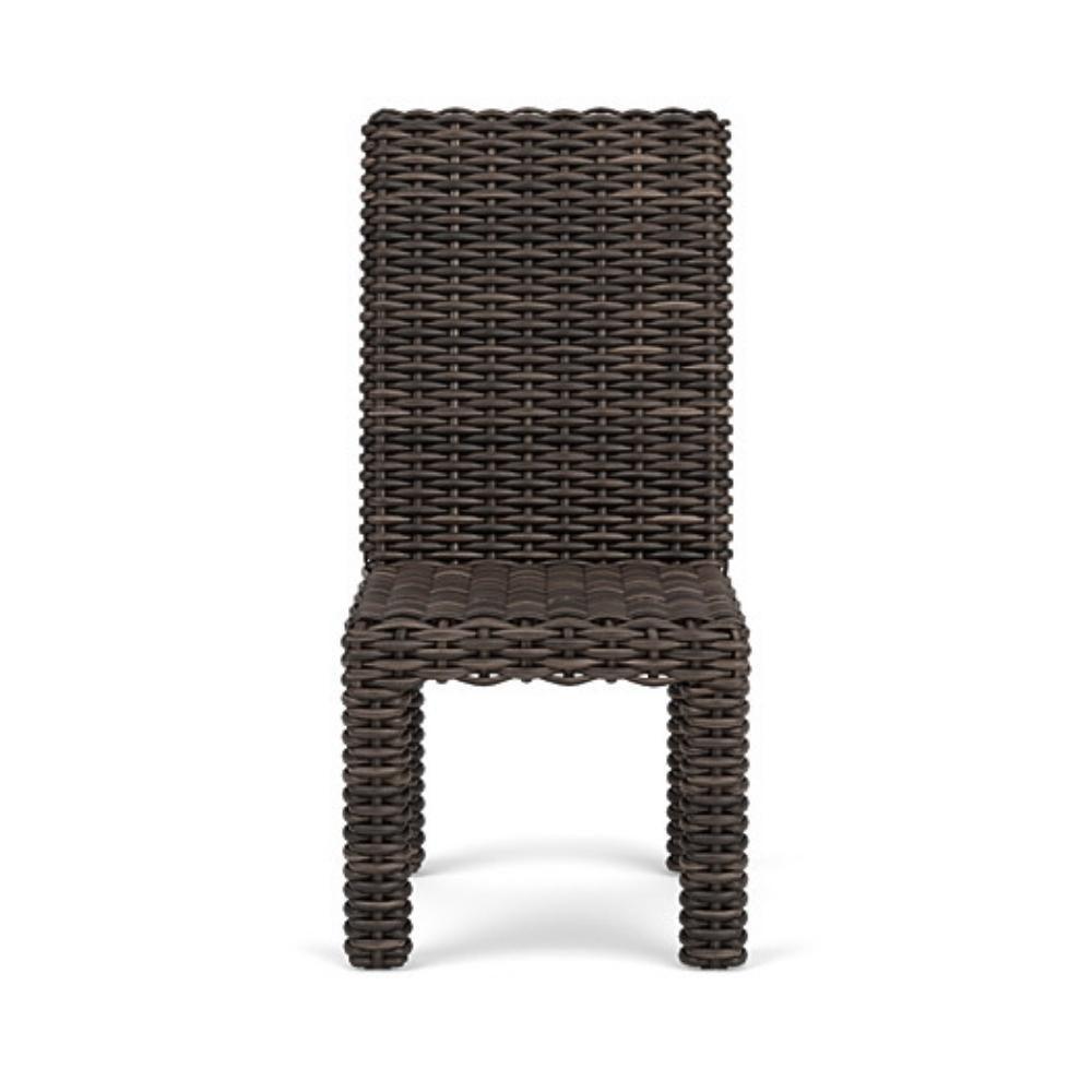 LOOMLAN Outdoor - Largo Armless Dining Chair All Weather Wicker Furniture Made in USA - Outdoor Dining Chairs