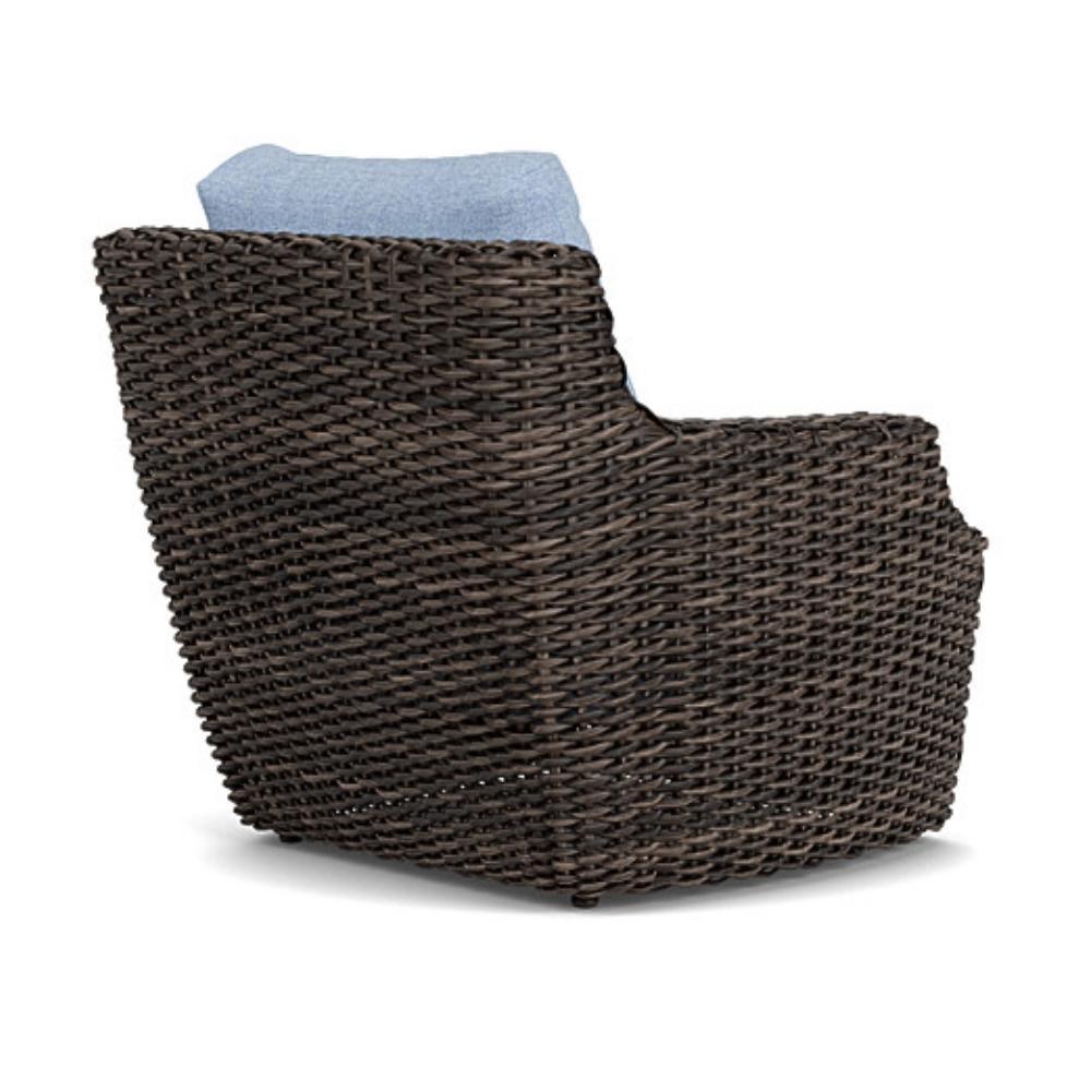 LOOMLAN Outdoor - Largo Lounge Chair All Weather Wicker Furniture Made in USA Lloyd Flanders - Outdoor Lounge Chairs
