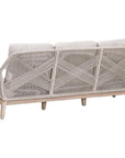 LOOMLAN Outdoor - Loom Outdoor 79" All Weather Patio Rope Sofa With Cushions - Outdoor Sofas & Loveseats
