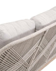 LOOMLAN Outdoor - Loom Outdoor 79" All Weather Patio Rope Sofa With Cushions - Outdoor Sofas & Loveseats