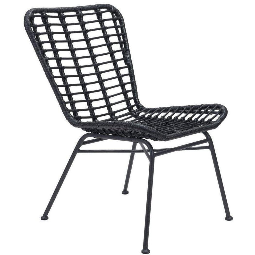 LOOMLAN Outdoor - Lorena Dining Chair (Set of 2) Black - Outdoor Dining Chairs