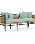 LOOMLAN Outdoor - Low Country 3-Seat Garden Bench Premium Wicker Furniture Lloyd Flanders - Outdoor Benches