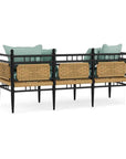 LOOMLAN Outdoor - Low Country 3-Seat Garden Bench Premium Wicker Furniture Lloyd Flanders - Outdoor Benches