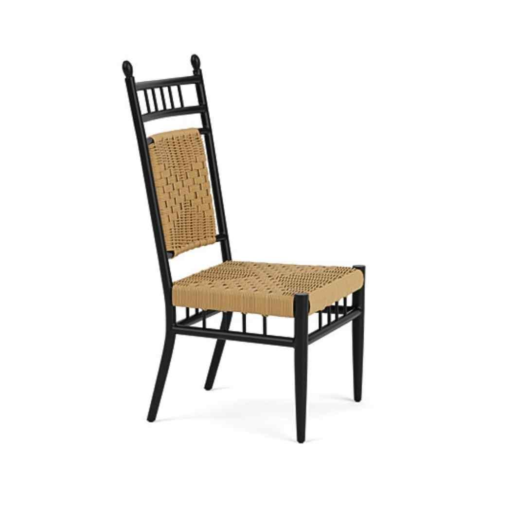 LOOMLAN Outdoor - Low Country Armless Dining Chair Premium Wicker Furniture Lloyd Flanders - Outdoor Dining Chairs