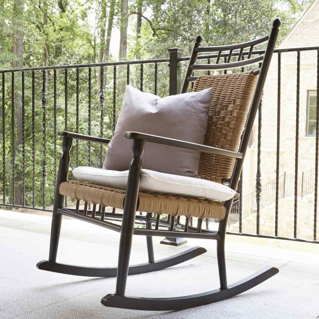 LOOMLAN Outdoor - Low Country Outdoor Replacement Cushions For Porch Rocker Lloyd Flanders - Outdoor Replacement Cushions