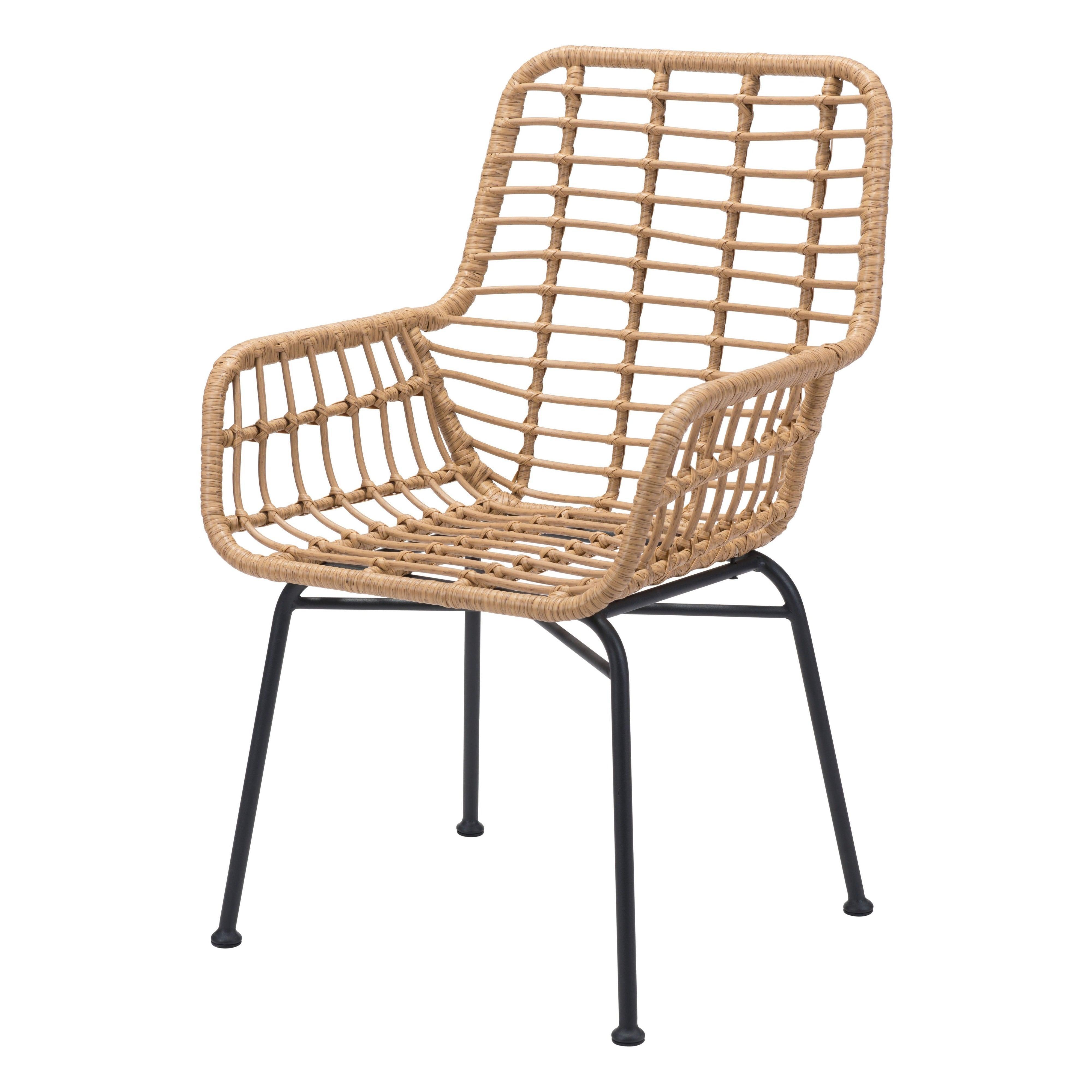 LOOMLAN Outdoor - Lyon Dining Chair (Set of 2) Natural - Outdoor Dining Chairs